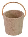Wooden bucket with copper handle for 8-10 cm statues