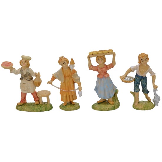 Set 8 soggetti cm 8 in pvc