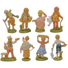 Set 8 soggetti cm 8 in pvc Mondo Presepi 2