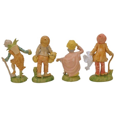 Set 8 soggetti cm 8 in pvc Mondo Presepi