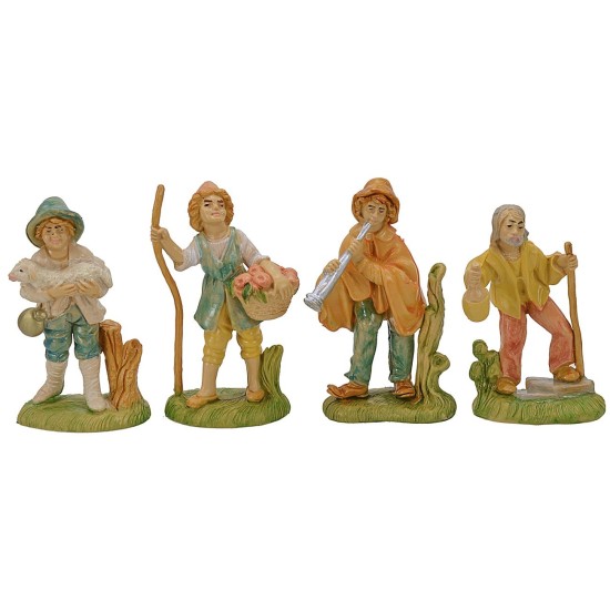 Set 8 figure cm 8 in pvc Mondo Presepi