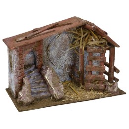 Stable with barn and niche cm 29x14,5x19 h