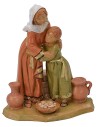 Mother and daughter embraced series 12 cm Fontanini