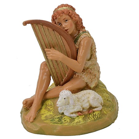 Fauno con lira serie 12 cm Fontanini Mondo Presepi