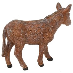 Asino in piedi marrone serie 19 cm Fontanini Mondo Presepi 2
