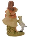 Contadina con capretta e maialino 12 cm Fontanini
