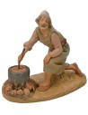 Pastor arrodillado que cocina serie 12 cm Fontanini