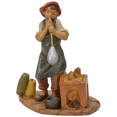 Soffiatore di vetro 12 cm Fontanini Mondo Presepi