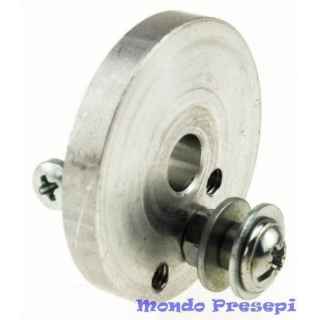 Polea ø 3,5 cm con perno, para motorreductor 4w Mundo Pesebres