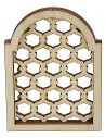 Finestra araba intarsiata in legno cm 5,5x0,6x7,5 h