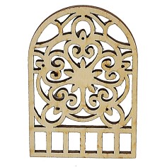 Ventana decorada en estilo árabe cm 4,8x0,3x7,2 h Mundo Pesebres