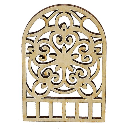 Ventana decorada en estilo árabe cm 4,8x0,3x7,2 h Mundo Pesebres