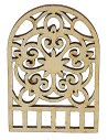 Finestra decorata in stile arabo cm 4,8x0,3x7,2 h