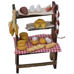 Bancarella formaggi e salumi cm 8x5,5x13 h