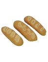 Set 3 pezzi di pane cm 3,6x1,1x0,6 h