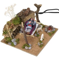 Dormiente sull'amaca in movimento10 cm 2