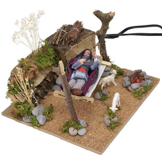 Dormiente sull'amaca in movimento10 cm