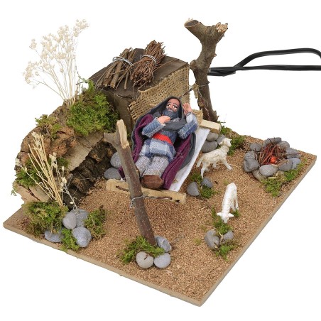 Durmiente en la hamaca en movimiento 10 cm Mundo Pesebres