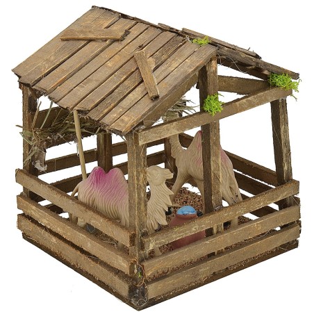 Recinto con cammelli cm 15x15x16 h