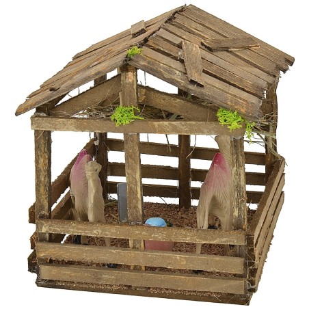 Recinto con cammelli cm 15x15x16 h