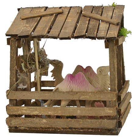 Recinto con cammelli cm 15x15x16 h Mondo Presepi