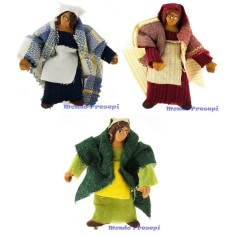 Mujer de pie articulada cm 7-8 Mundo Pesebres