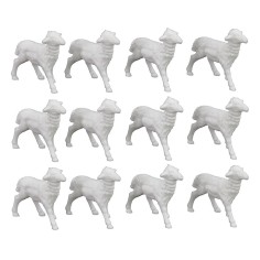 Juego de 12 Ovejas de 2,5x2 cm - Cod. W02 Mondo Presepi