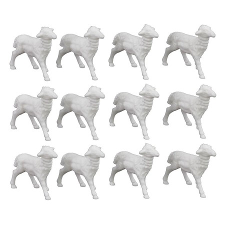 Juego de 12 Ovejas de 2,5x2 cm - Cod. W02 Mondo Presepi