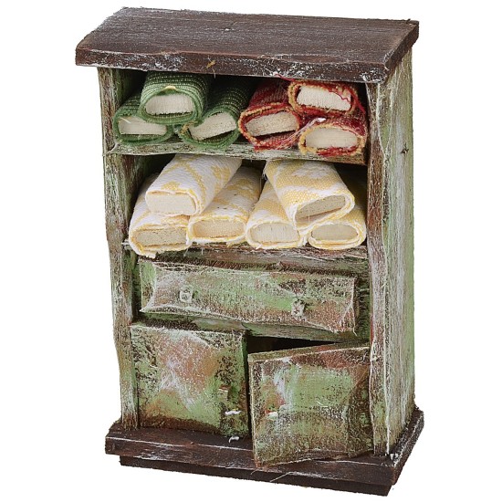 Mobile con scampoli cm 7x3x10,5 h