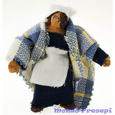 Mujer de pie articulada cm 7-8 Mundo Pesebres