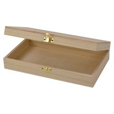 Caja rectangular de madera de 24x14x5,2 cm h Mondo Presepi 2