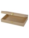 Caja rectangular de madera de 24x14x5,2 cm h