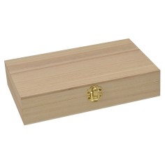 Scatola rettangolare in legno cm 24x14x5,2 h Mondo Presepi