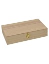 Caja rectangular de madera de 24x14x5,2 cm h