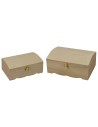 Set due bauletti in legno