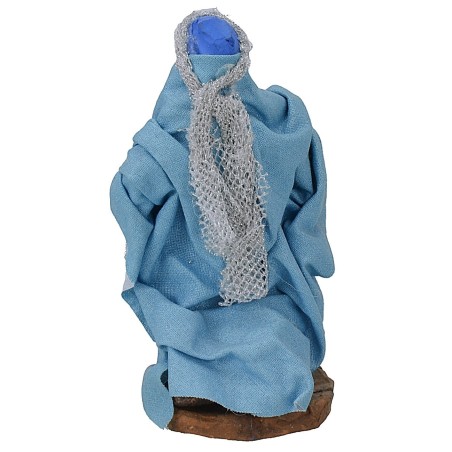 Conjunto de 3 Reyes Magos de 12 cm con ropa de tela Mundo Pesebres