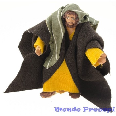 San José y María articulados de pie de 7-8 cm Mundo Pesebres