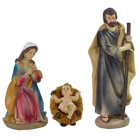 Natività 3 soggetti in resina serie 30 cm Mondo Presepi