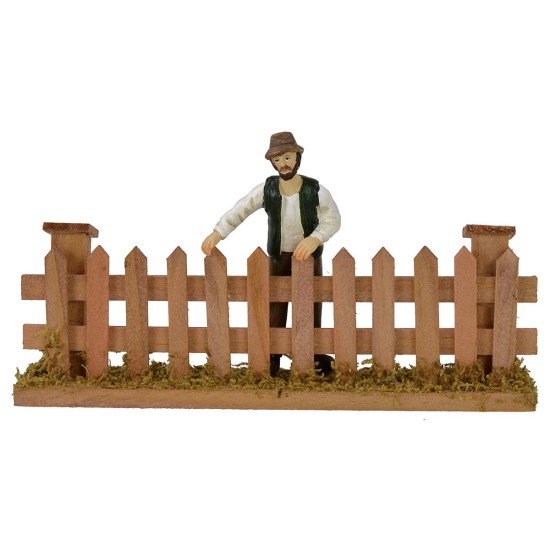 Hombre asomado 9 cm en resina Mundo Pesebres