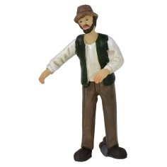 Uomo affacciato 9 cm in resina