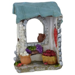Bottega del fruttivendolo in resina cm 10x4,5x14,8 h