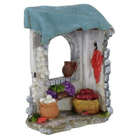Bottega del fruttivendolo in resina cm 10x4,5x14,8 h Mondo