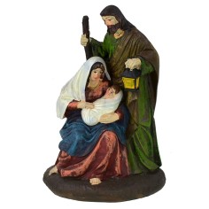 Natividad en resina de 9x7x13,5 cm h Mondo Presepi 2