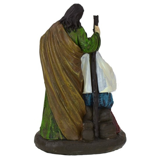 Natività in resina cm 9x7x13,5 h Mondo Presepi