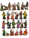 Set 24 personaggi in resina cm 6,5 h Mondo Presepi