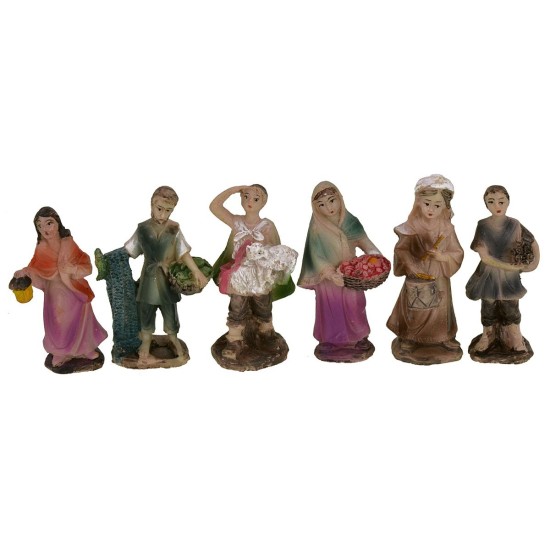 Set 24 personaggi in resina cm 6,5 h