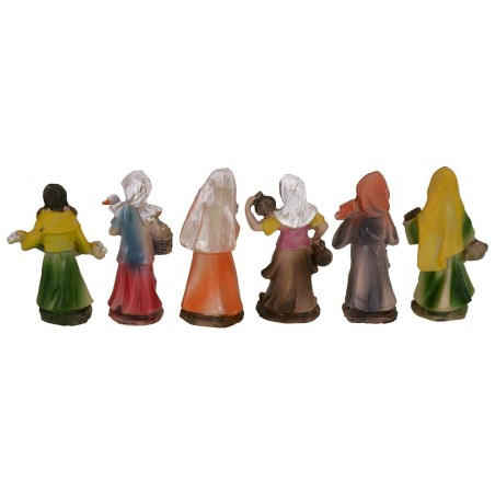 Set 24 personaggi in resina cm 6,5 h Mondo Presepi