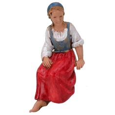 Donna in posizione seduta serie 10 cm Landi Moranduzzo