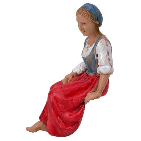 Donna in posizione seduta serie 10 cm Landi Moranduzzo Mondo