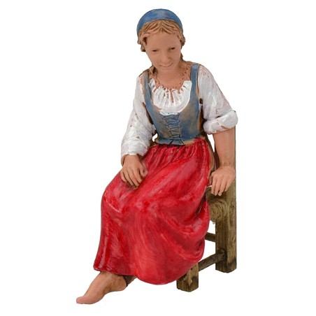 Donna in posizione seduta serie 10 cm Landi Moranduzzo